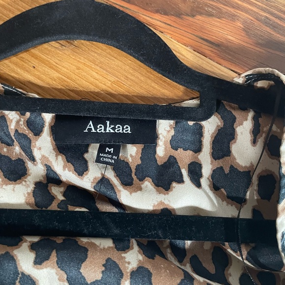 Aakaa Womens leopard print romper shorts - Picture 7 of 8